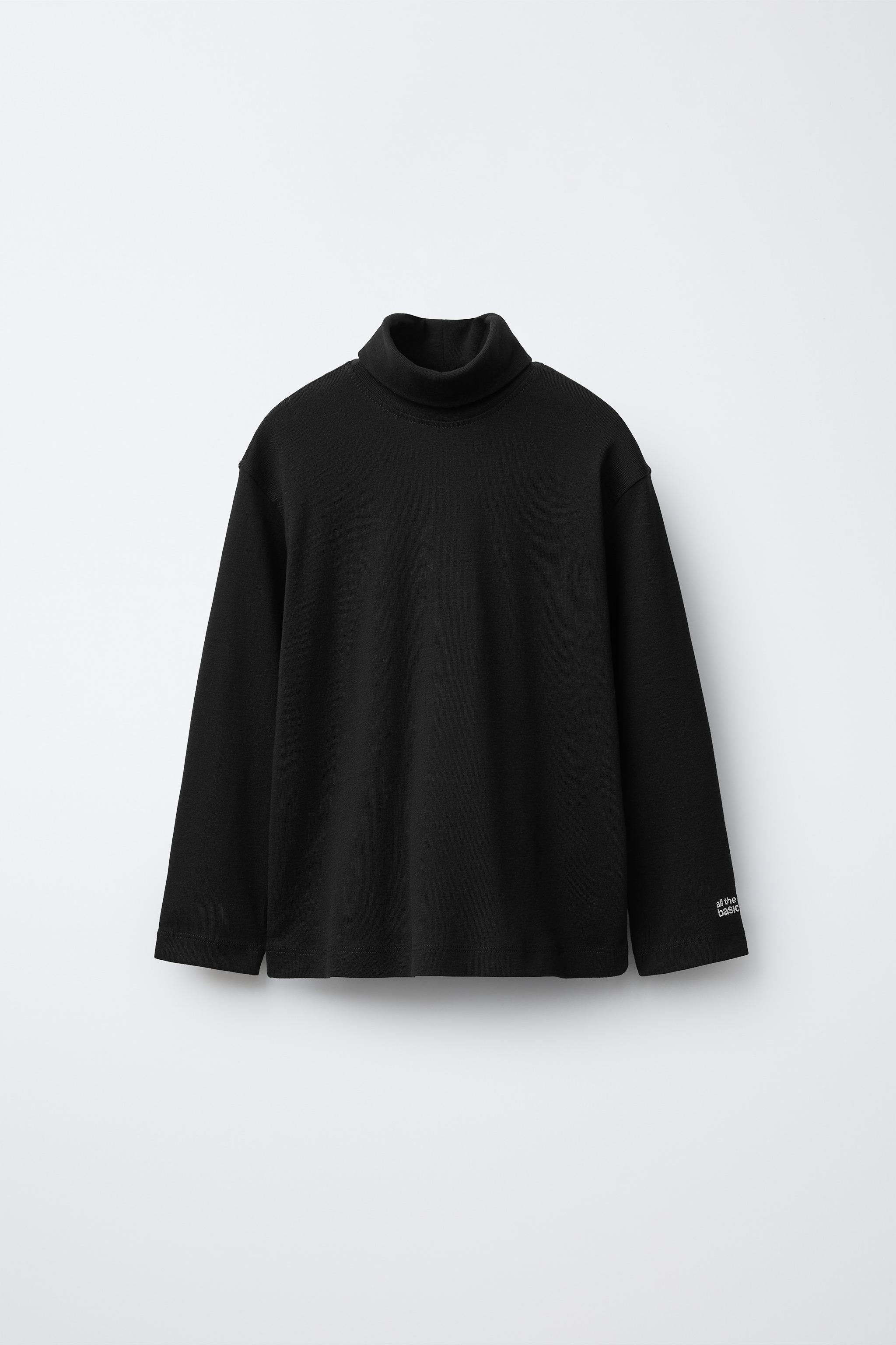 EMBROIDERED TURTLENECK T-SHIRT